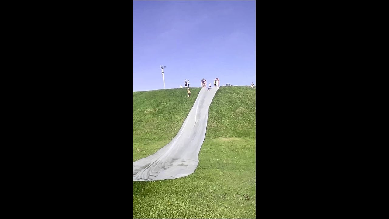 DIY inexpensive Homemade EPIC family slip-n-slide.