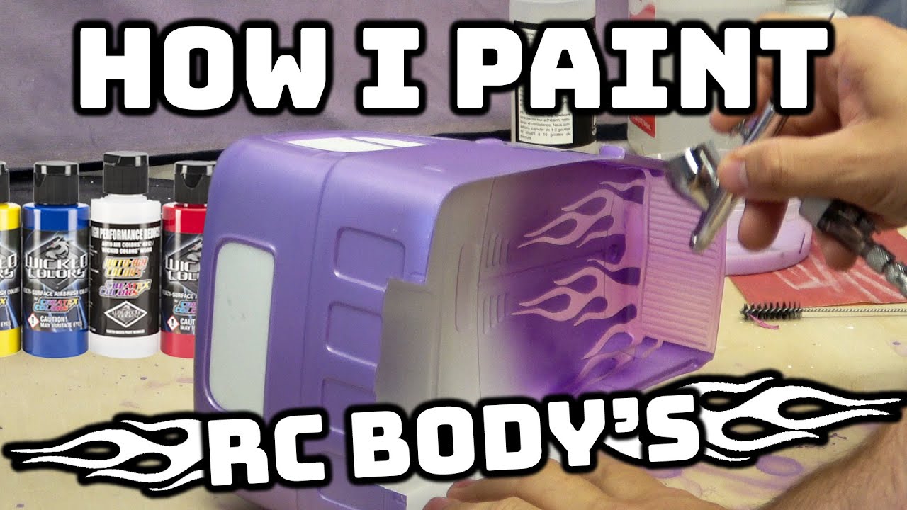 How to Airbrush RC Car Bodies | Step by Step Walk Through