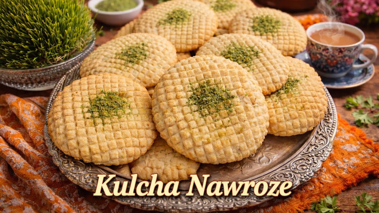 كلچه نوروزى افغانى | Kulcha NAWROZI RECIPE | New year Cookies Recipe Kulchi Nowrozi