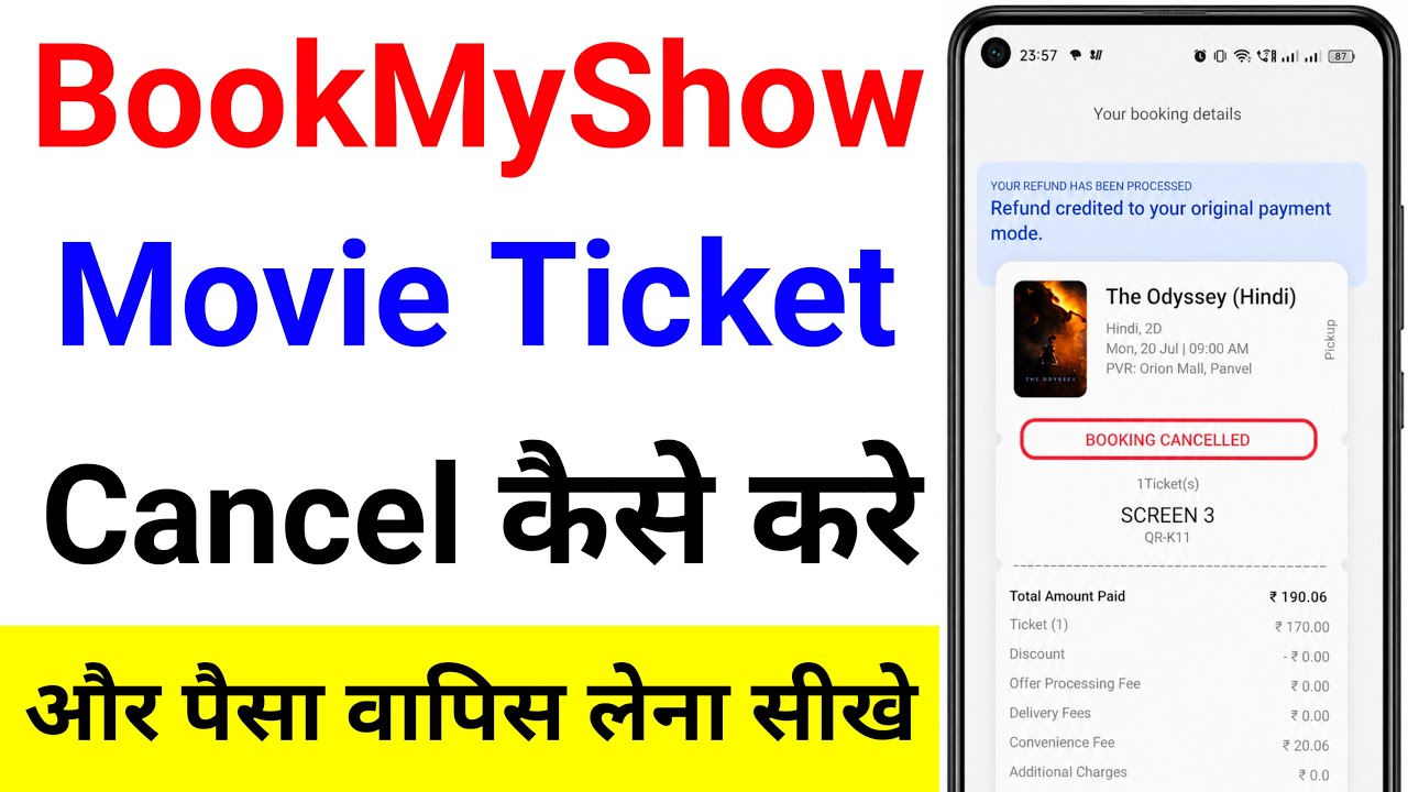 How to Cancel a BookMyShow Ticket | BookMyShow Cancellation and Refund