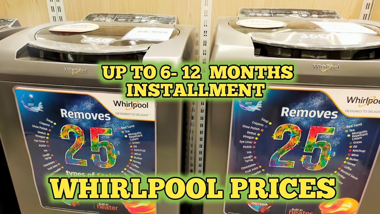 WHIRLPOOL AUTOMATIC  WASHING PRICES/ INSTALLMENT PLAN/ SM APPLIANCES/ PHILIPPINES
