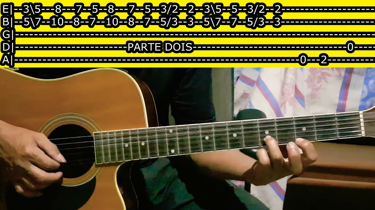 AMADO BATISTA SOLO MÚSICA TOCA GUITARRA TOCA TABS+VIDEO AULA COMPLETA SIMPLIFICADA INICIANTES SOLO