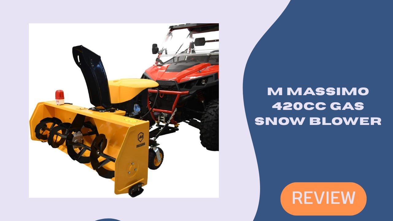 Бензиновый снегоуборщик M Massimo 420cc – мощный агрегат шириной 60 дюймов, который с легкостью с...
