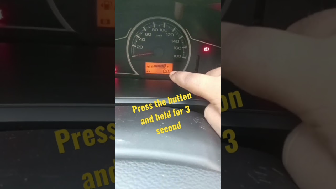 Set your Car trip meter to Zero in single button press #shorts #alto800 #speedometer