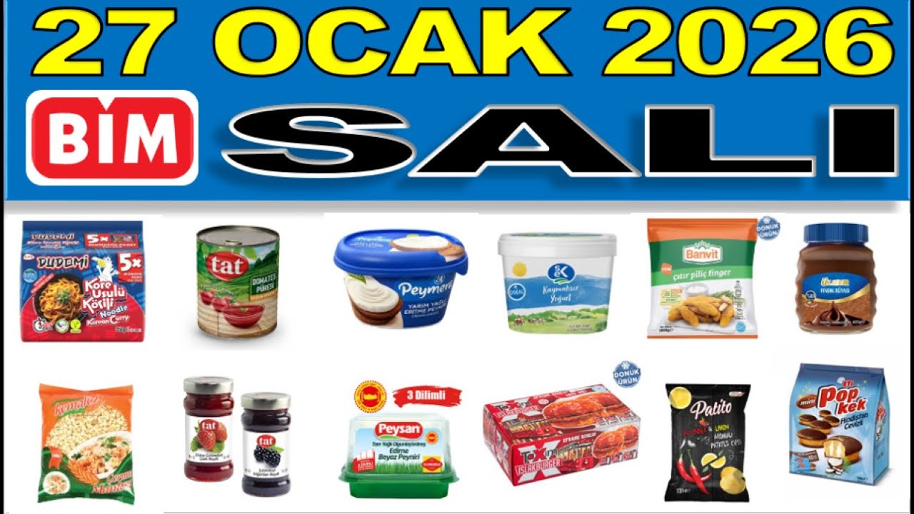 BİM 27 OCAK 2026 KATALOĞU ✅ BİM MARKET SALI ✅ İNDİRİMLİ ÜRÜNLER | RESMİ KATALOG | NET ANLATIM