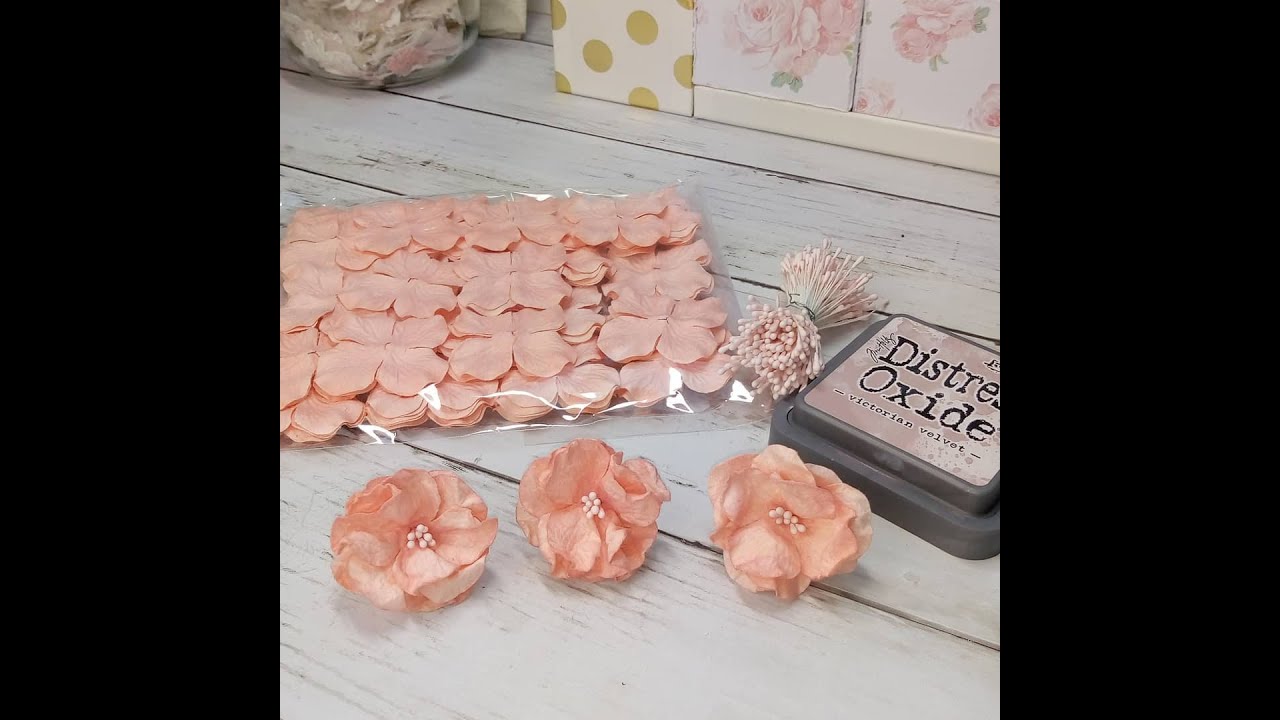 Tuto fleurs en papier mûrier