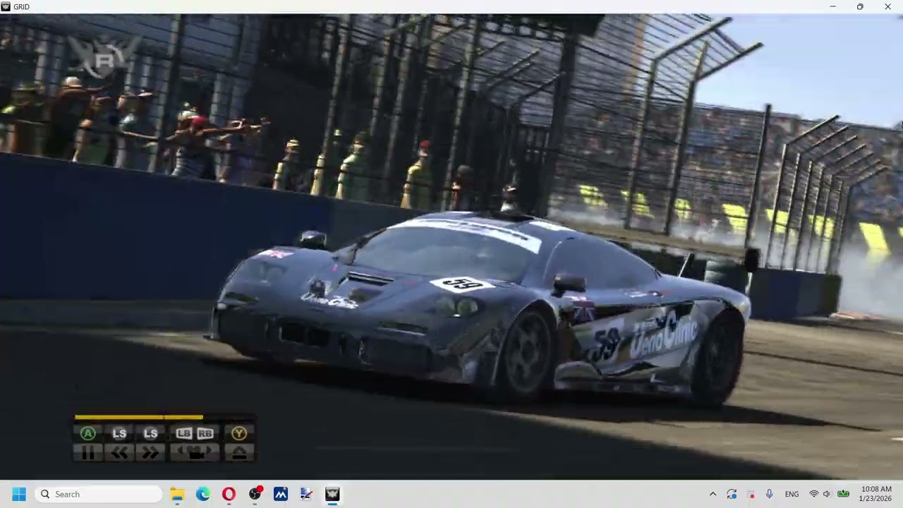 Race Driver GRID Best Replays 229 Long Beach SC MCLAREN F1 GTR #1 Terry Willkins