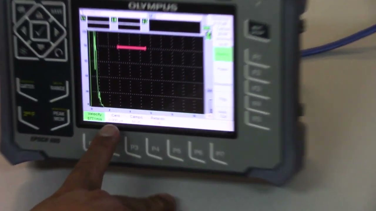 Calibración de haz recto por UT