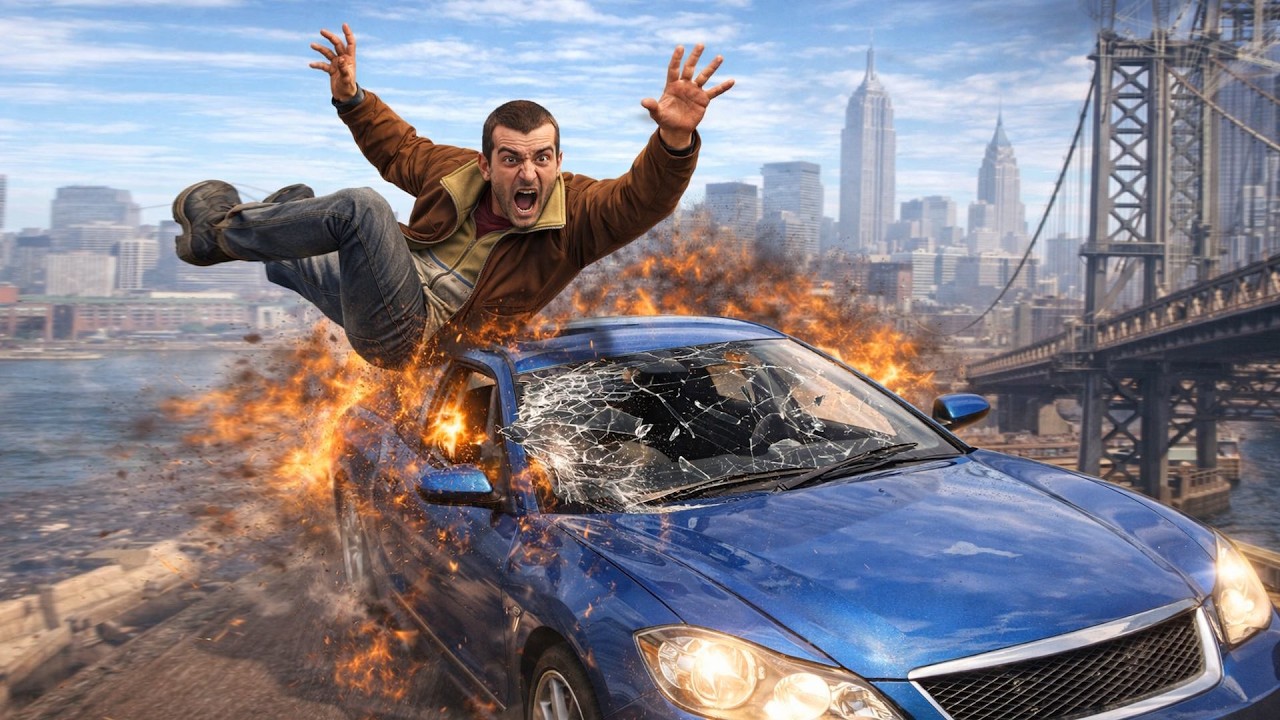 Grand Theft Auto 4 Unbelievable Crashes/Falls Episode 3