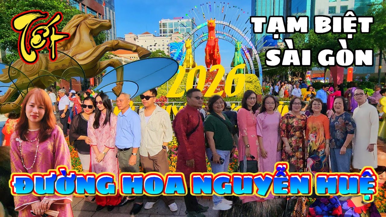 TIẾC NUỐI! Tạm Biệt Sài Gòn – Đường Hoa Nguyễn Huệ 2026 Chính Thức Đóng Cửa Tối Mùng 6 Tết