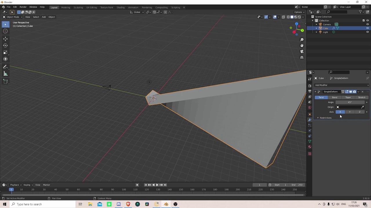 Blender &mdash; проблема с простой деформацией решена