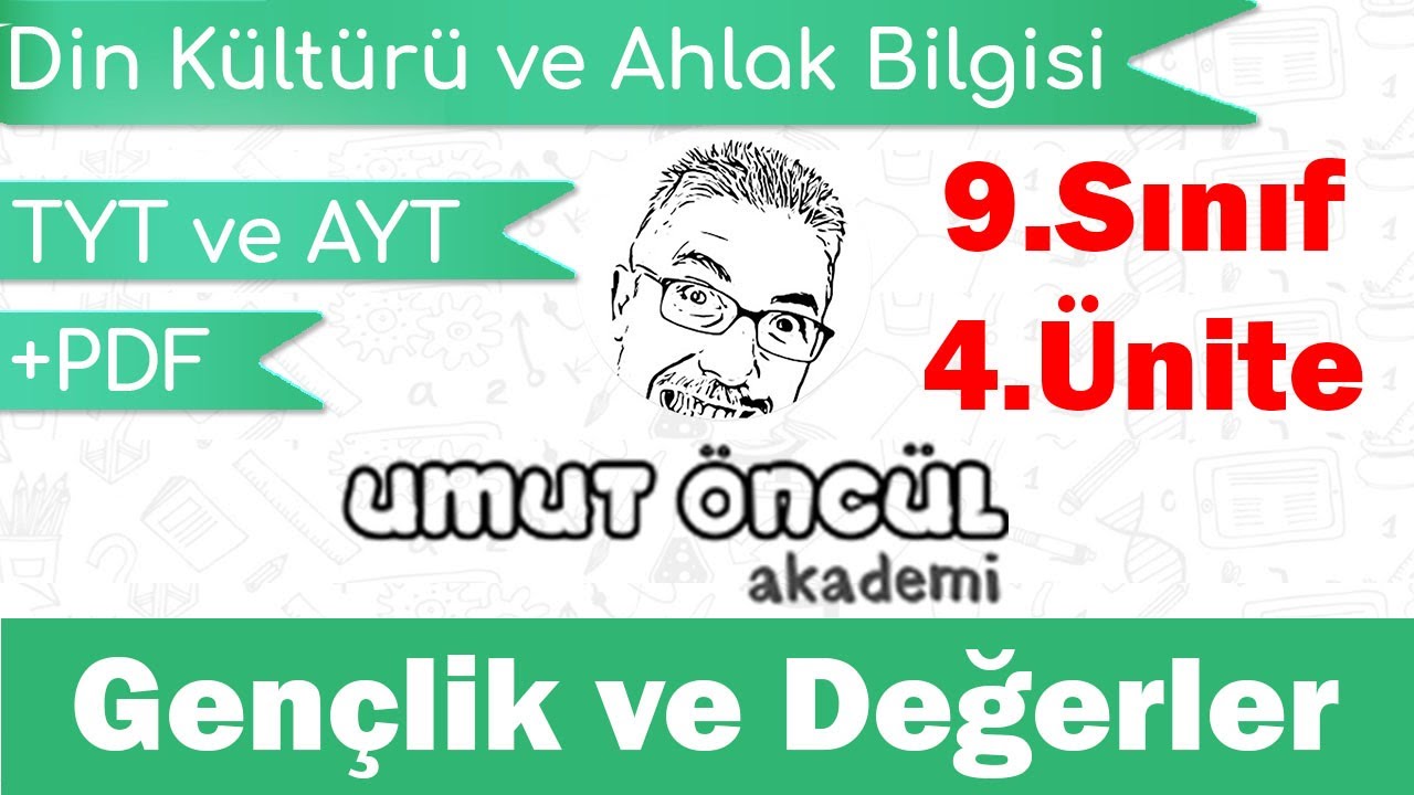 Din Kültürü ve Ahlak Bilgisi | 9.Sınıf | 4.Ünite | Gençlik ve Değerler | +PDF