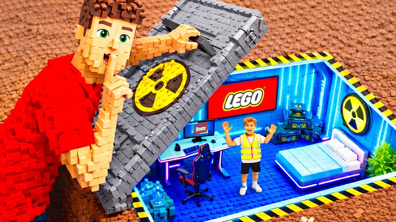 I Built a SECRET Underground LEGO Bunker!