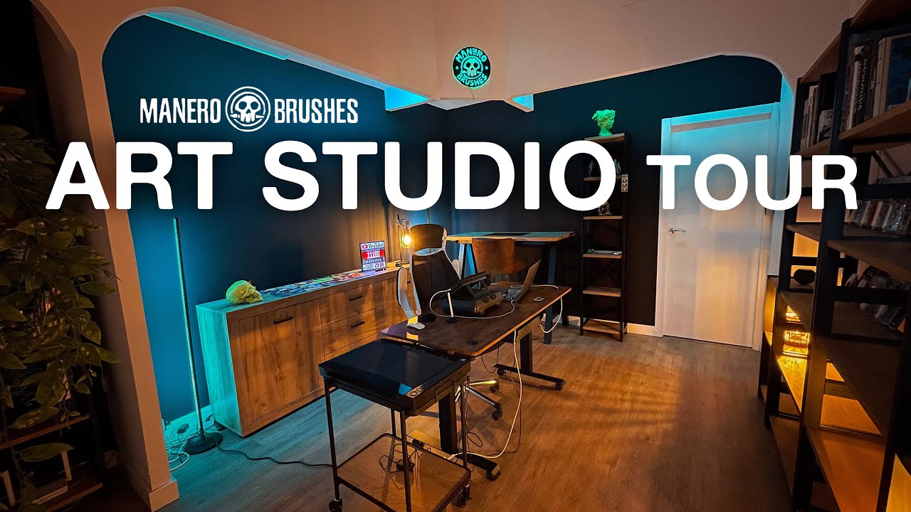 ✏️✨ Manero Brushes ART STUDIO TOUR! ✨🖌