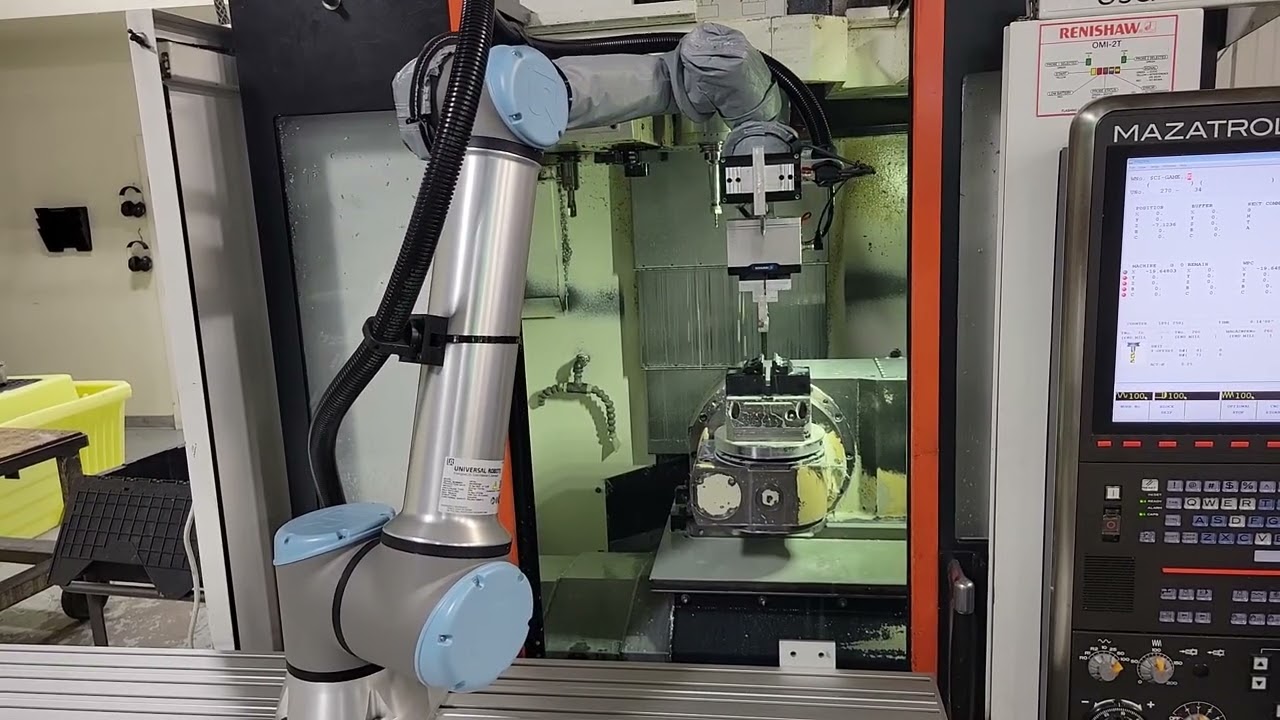 CNC Machine Tending Solution | UR10e Cobot Automation