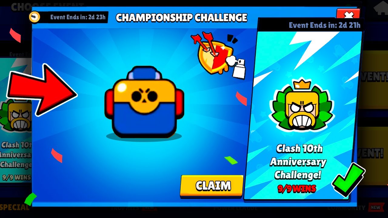 EASY CLASH 10th ANNIVERSARY CHALLENGE -  Brawl Stars Free Rewards