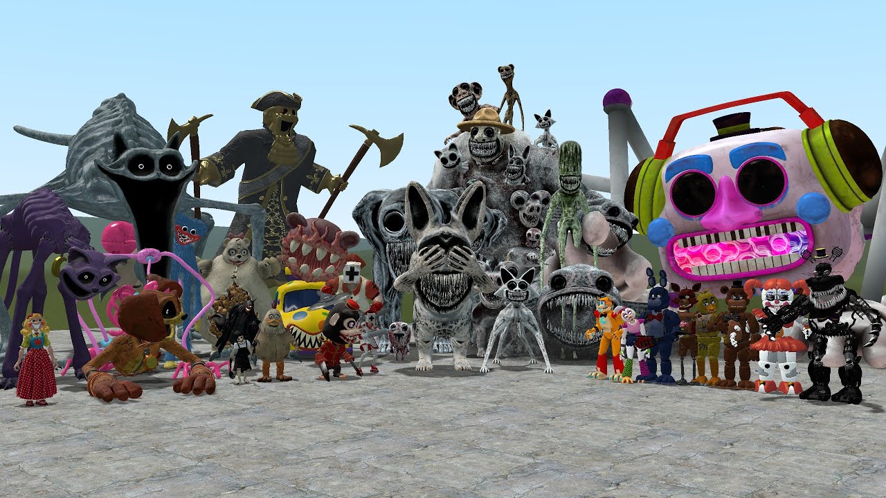 POPPY PLAYTIME VS ZOONOMALY VS DARK DECEPTION VS FNAF AND OTHERS In Garry's Mod!