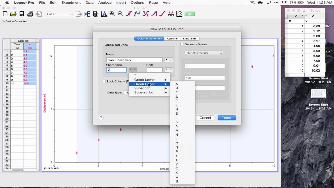 Logger Pro and Graphing #1 - Getting Started