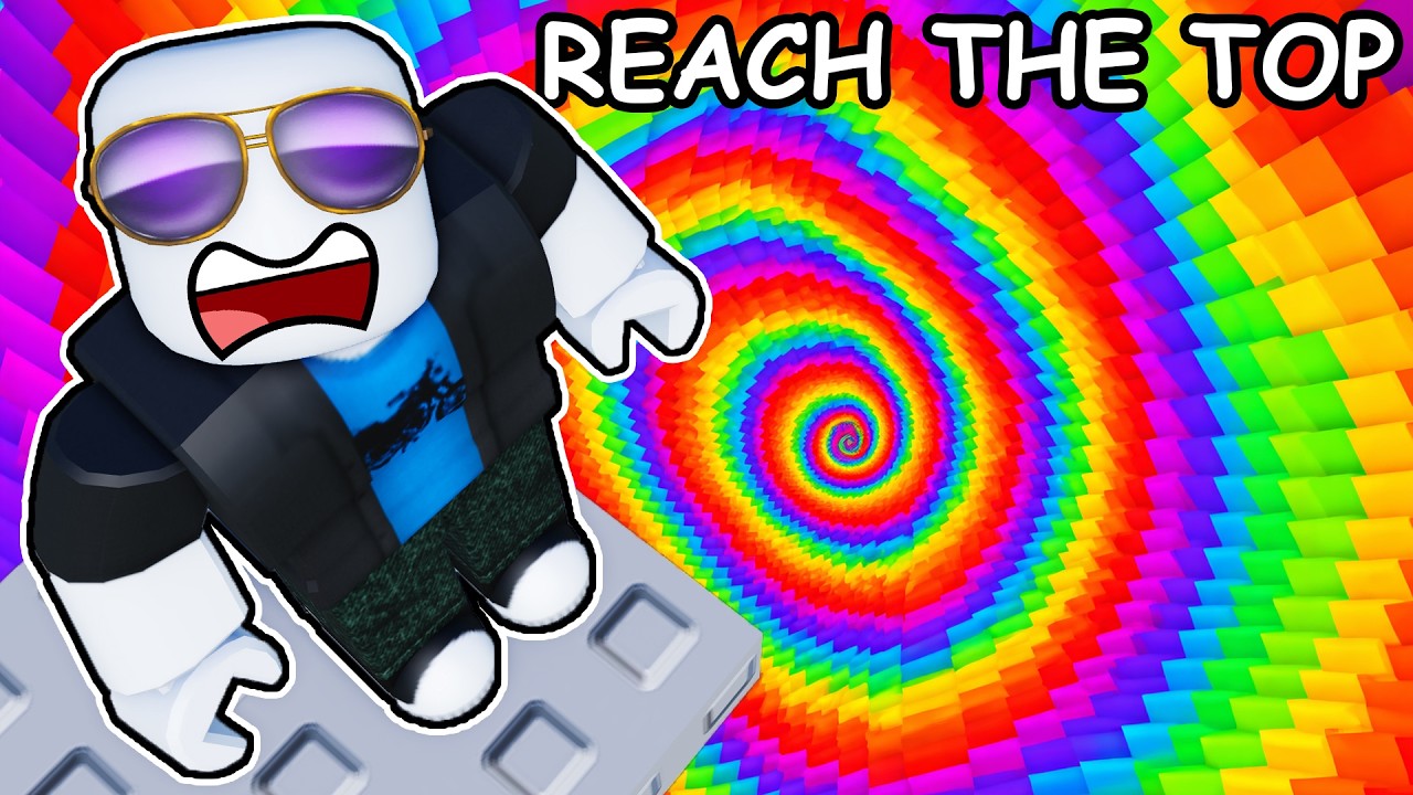 Reach THE TOP of SPIRAL TOWER in Roblox...