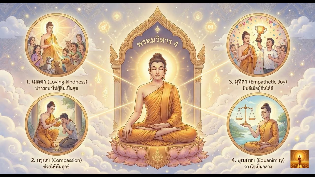 พรหมวิหาร 4  ศิลปะการใช้ชีวิตให้ใจสูงและเป็นสุข | ธรรมะสำหรับผู้ประเสริฐ