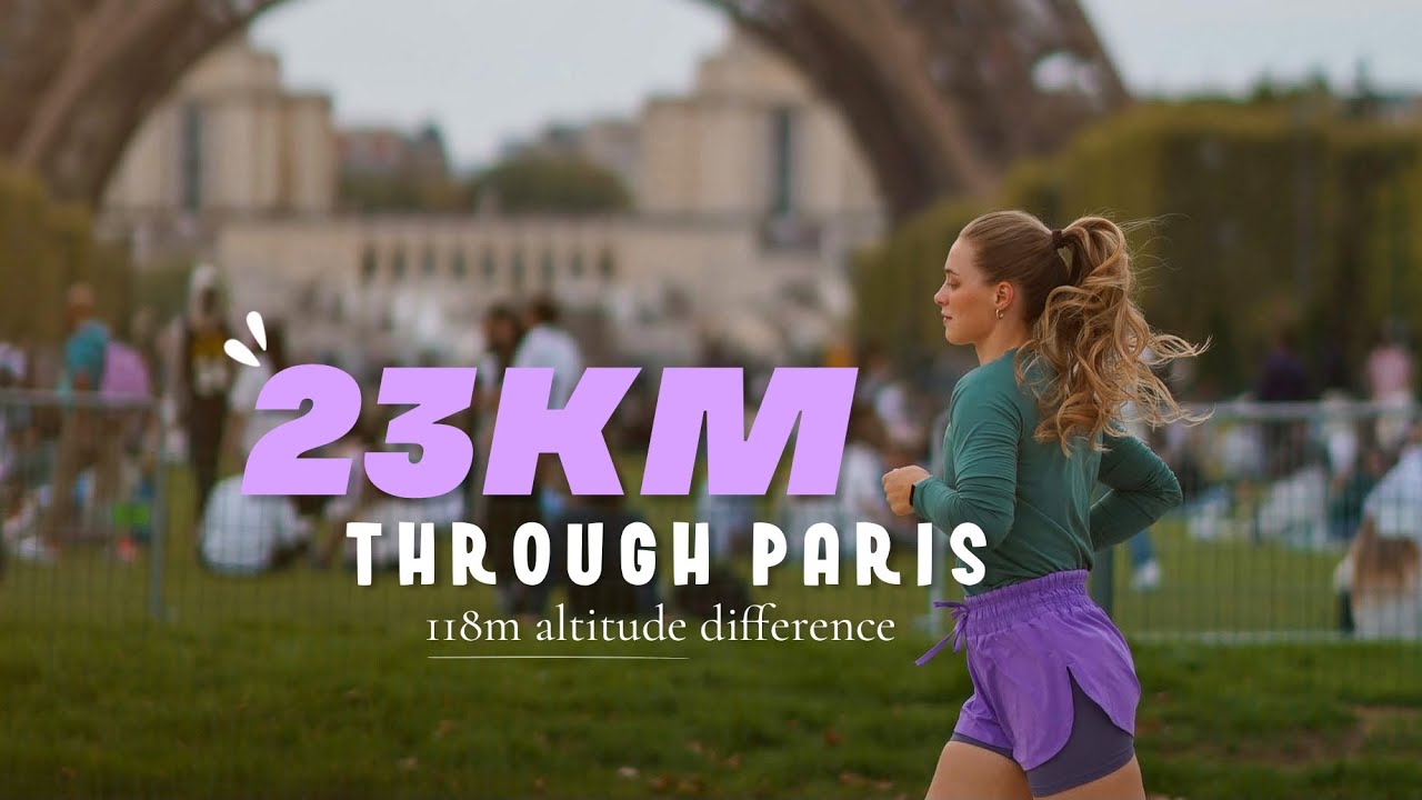 23KM PARIS LONG RUN  | Eiffel Tower, Trocadéro, Arc de Triomphe, Notre Dame + Seine