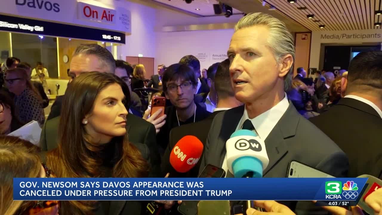 Gov. Newsom denied entry to USA House in Davos amid pressure from White House