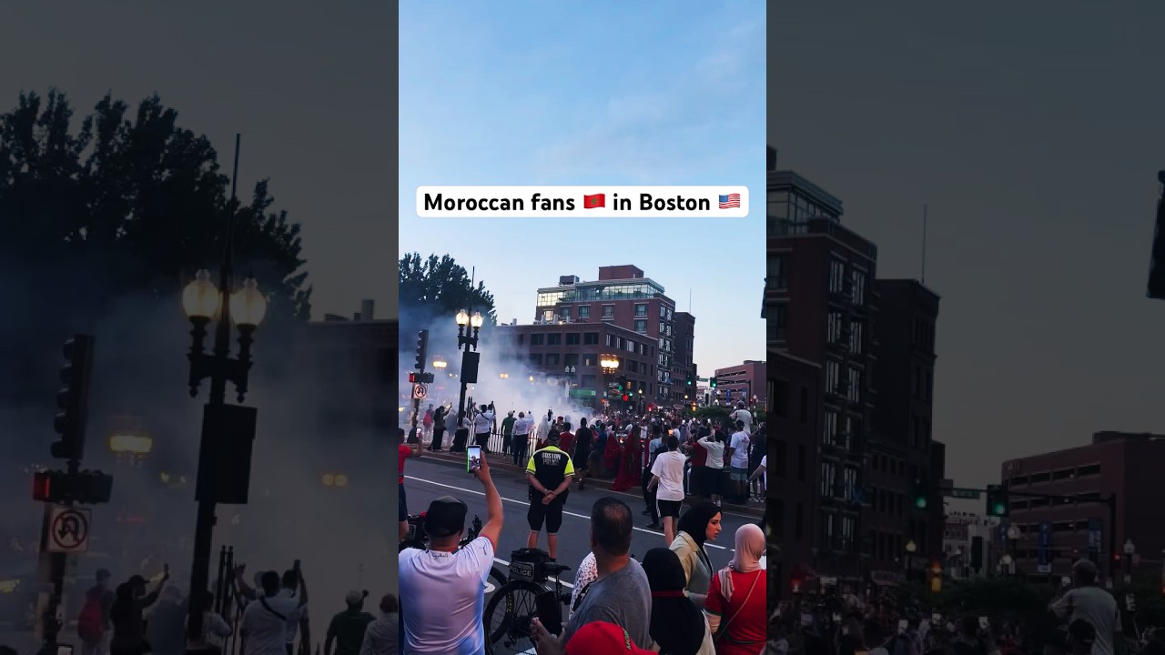 Moroccan Fans 🇲🇦 Stealing the Spotlight With an Amazing Atmosphere in Boston 🇺🇸 #worldcup2026