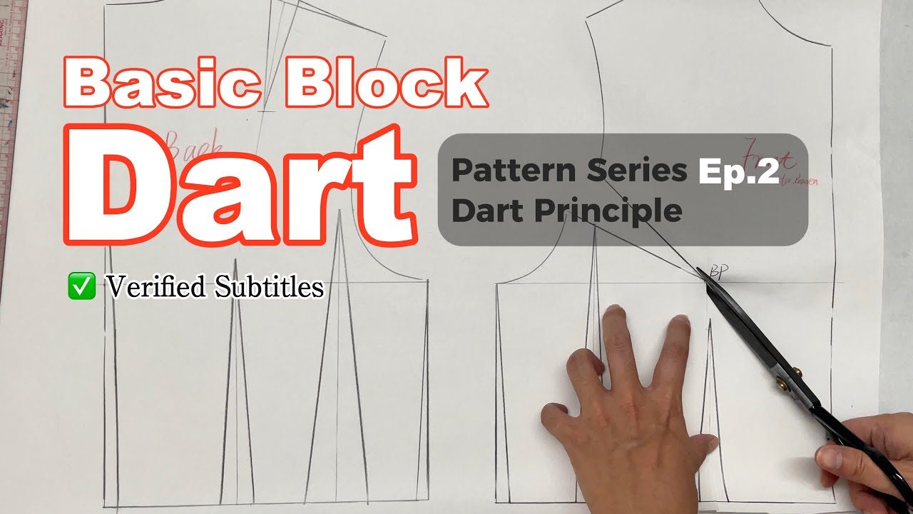 How to Draft Bust and Waist Darts + Armhole | Professional Pattern Making | Ep.2