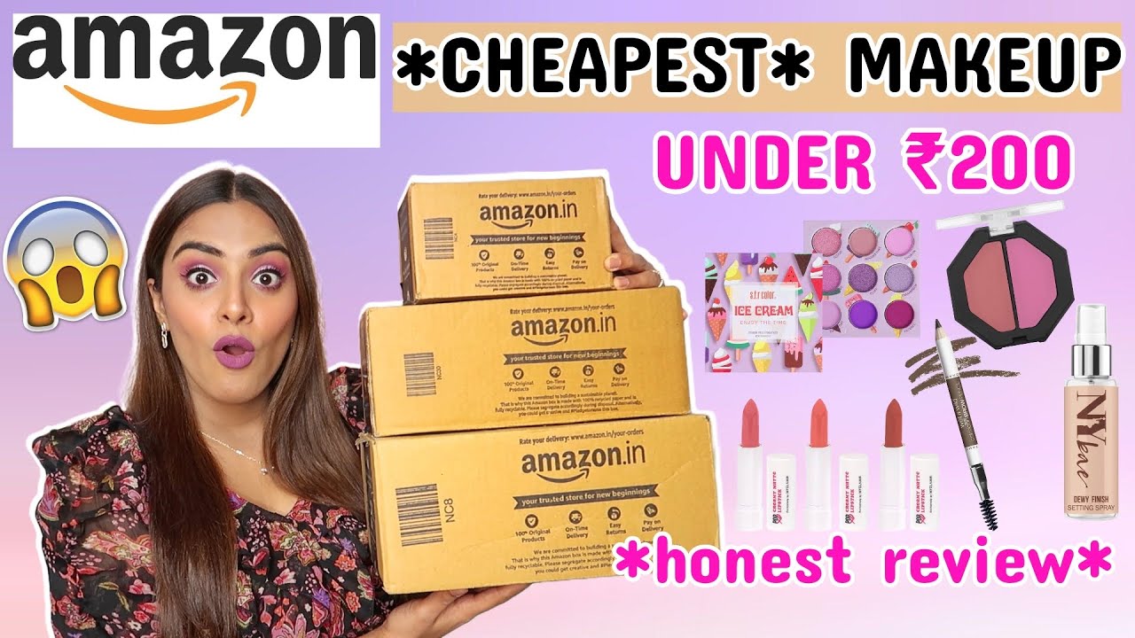 Trying *Cheapest* Makeup From AMAZON Under 