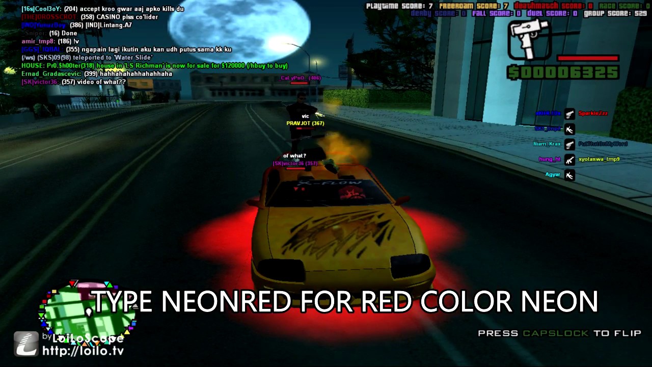 GTA SAMP : UIF SERVER : CLEO MOD : NEON.CS : NEON WITHOUT PURCHASING VIP | UIF server | VIP hack