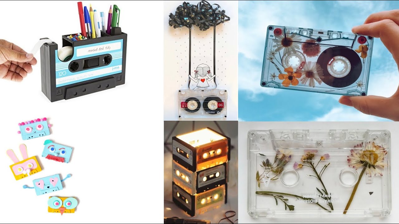 Great Idea Recyced Cassette | Old Cassette Craft | Diy Cassette Craft