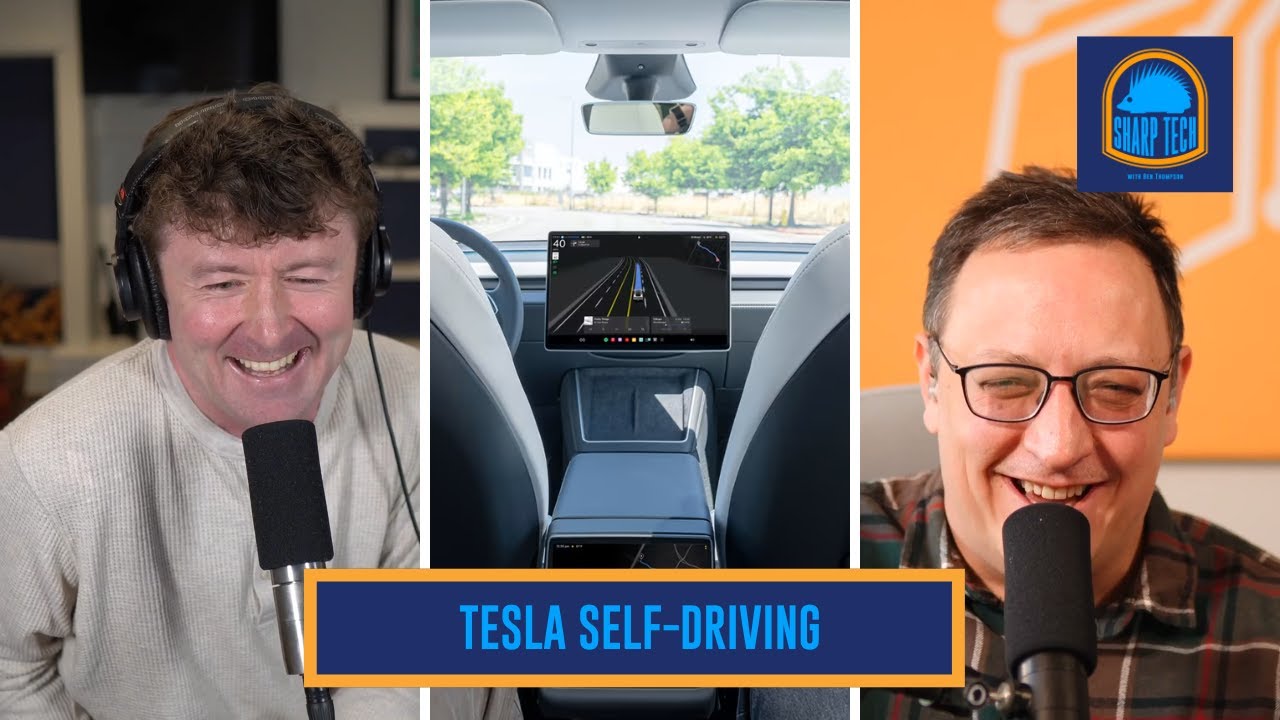 Полностью беспилотный автомобиль Tesla &mdash; это феноменально | Sharp Tech с Беном Томпсоном