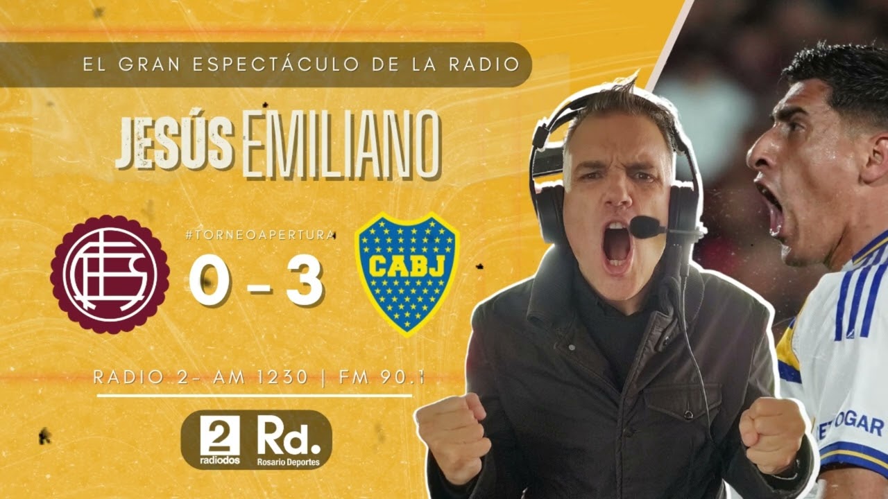 Goles Lanús 0 - 3 BOCA | Relatos Jesús Emiliano | Torneo Apertura 2026
