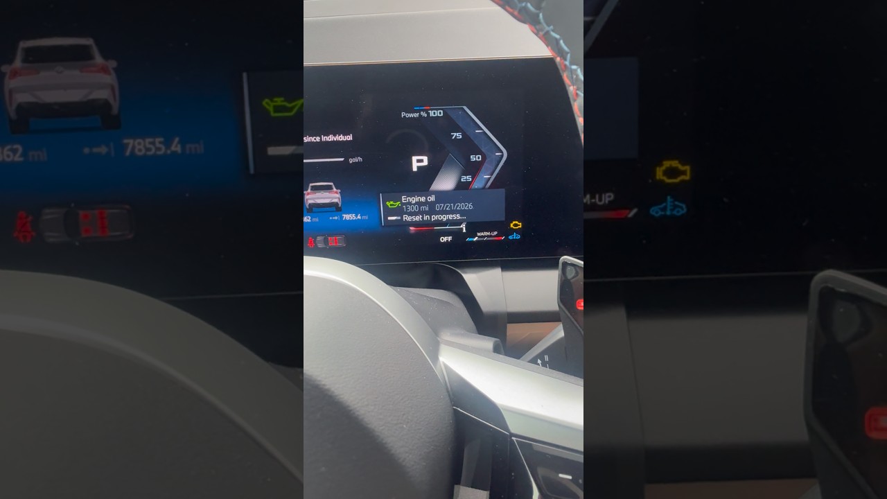 How to reset oil service light on 2025 BMW X3 