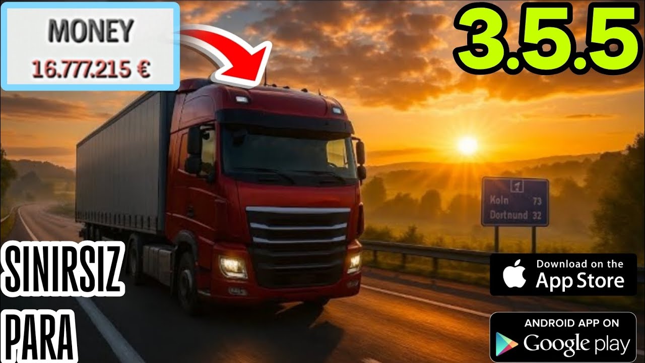 EURO TRUCK DRİVER 3.5.5 SINIRSIZ PARA HİLELİ(KANITLI)