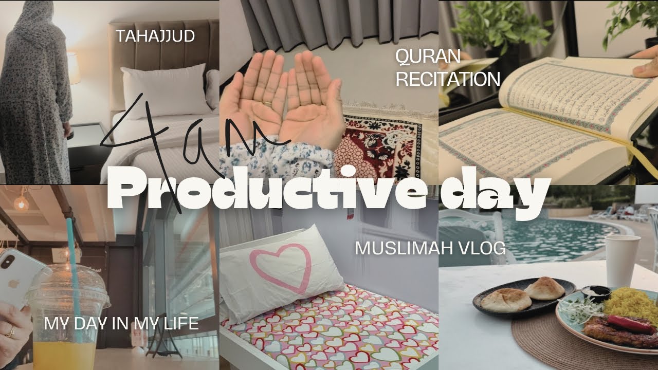 4AM Productive Day in My Life as a Muslim girl 🎀🌼finding peace in Tahajjud,Quran IKEA Haul & Cooking