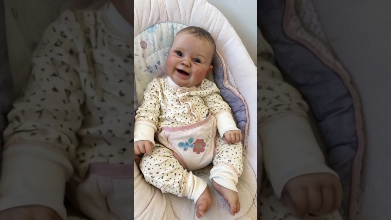 FAKE BABY LAUGHS! Reborn Doll Maddie By Bonnie Brown as a real baby