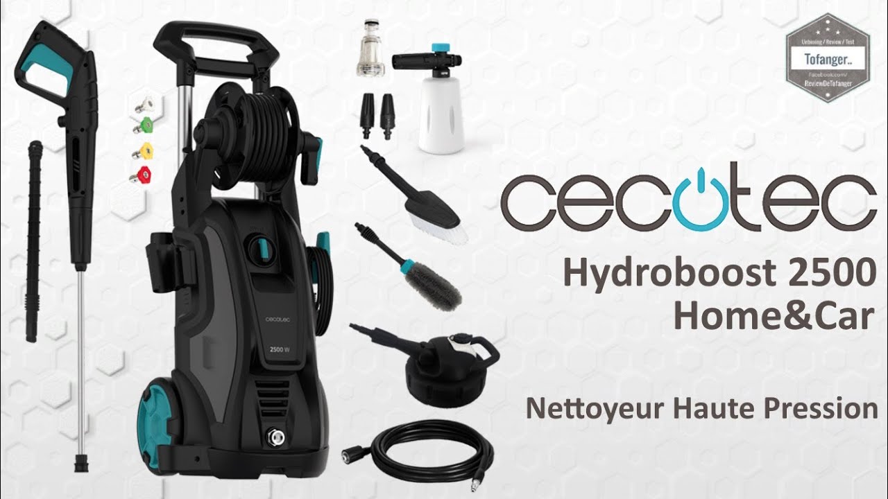 ‎Cecotec Hydroboost 2500 Home&Car - 2500 Вт и 195 бар - Очиститель высокого давления - Распаковка
