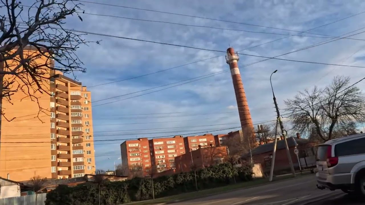 Maykop. Looking for brick buildings.