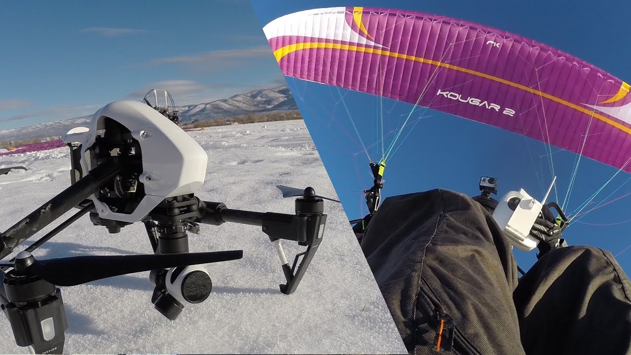 ULTIMATE SELFIE - DJI Inspire AND Paramotor