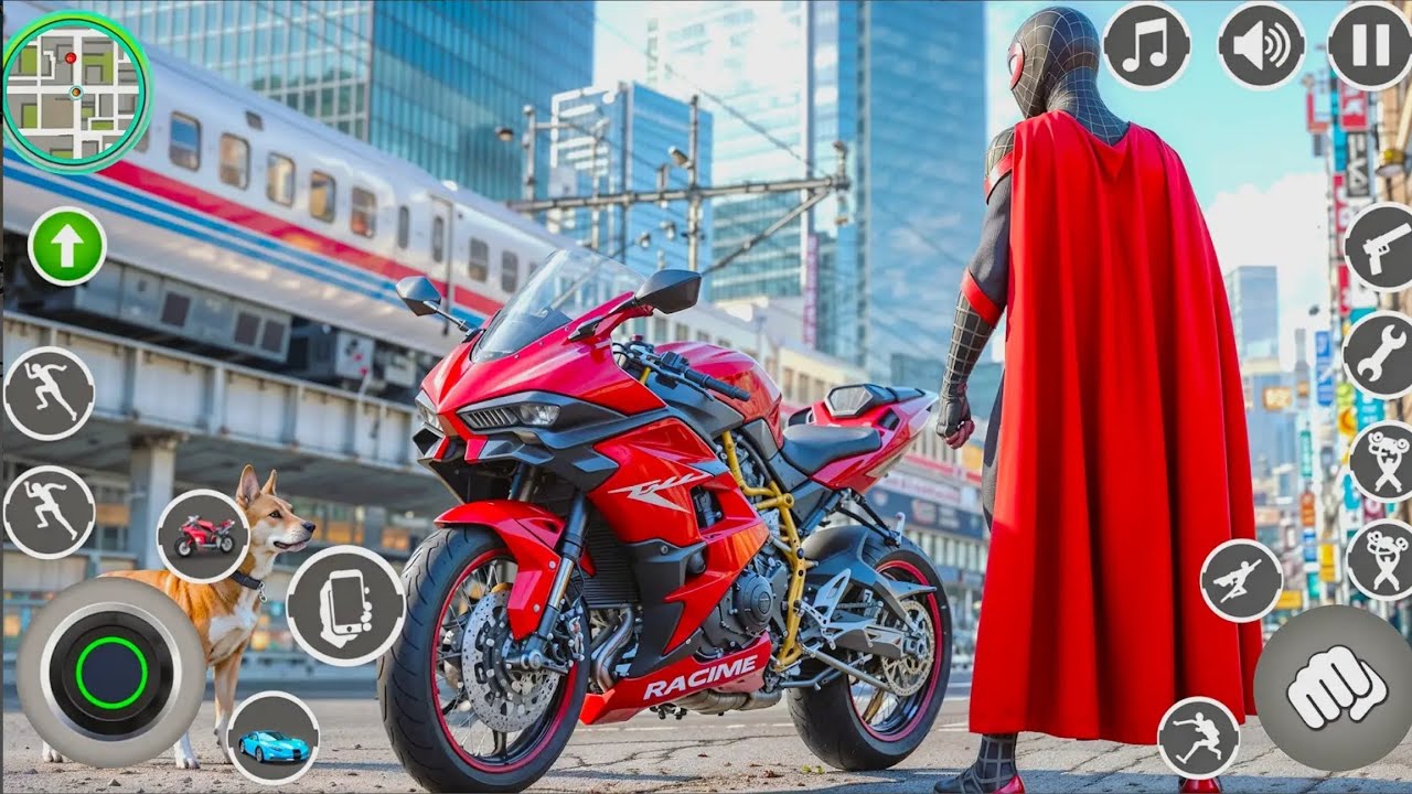 Spider Rope Hero Crime Rescue Game - Spiderman Rope Superhero Game - Android Gameplay 