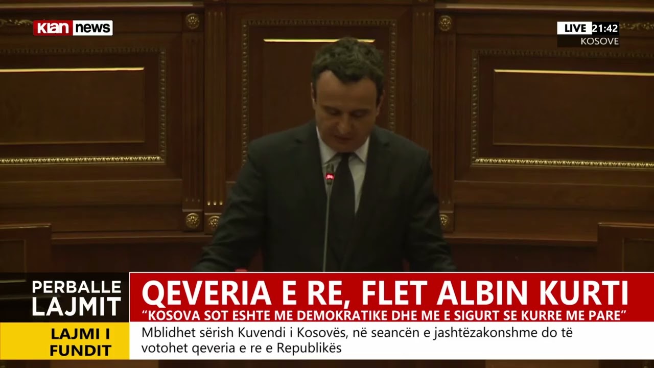 Albin Kurti propozon qeverinë e re të Kosovës