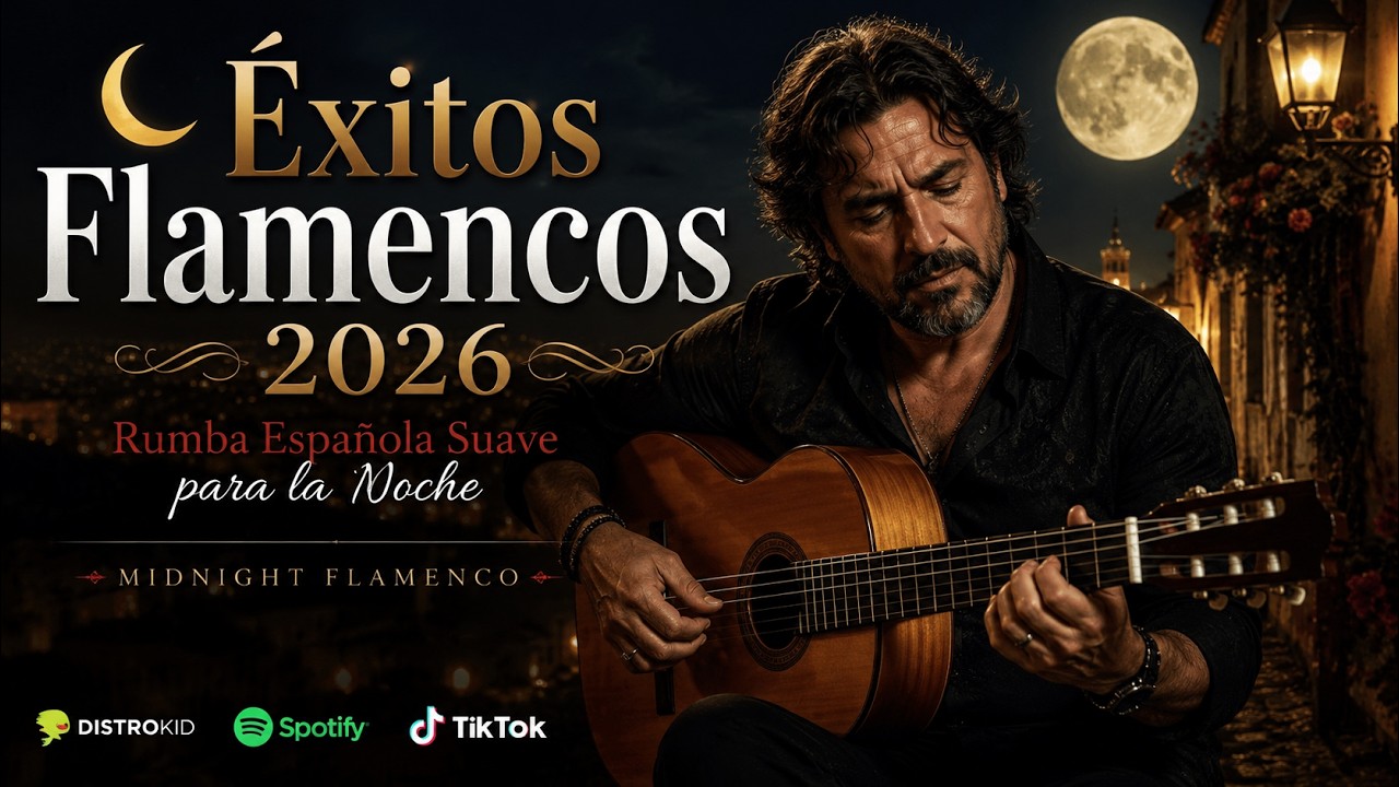 🌙 Éxitos Flamencos 2026 | Rumba Española Suave para la Noche