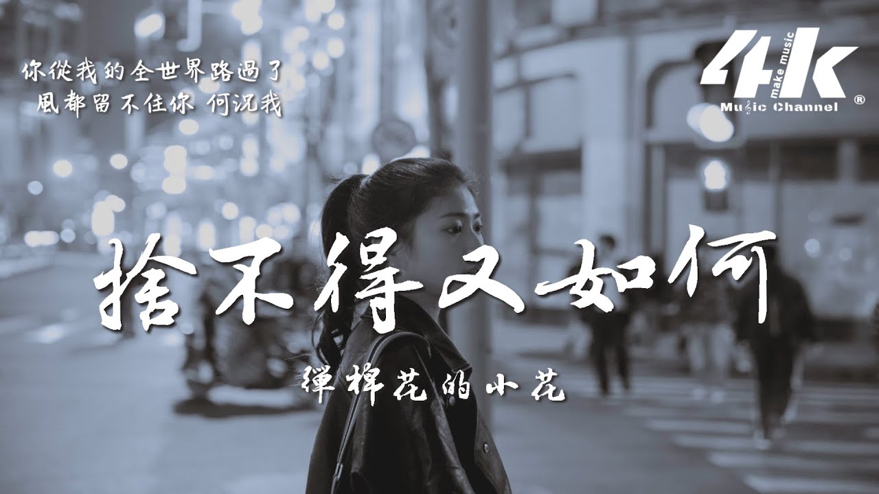 彈棉花的小花 - 捨不得又如何『我捨不得可又能如何，是你走了狠心丟下我。』【高音質|動態歌詞Lyrics】♫