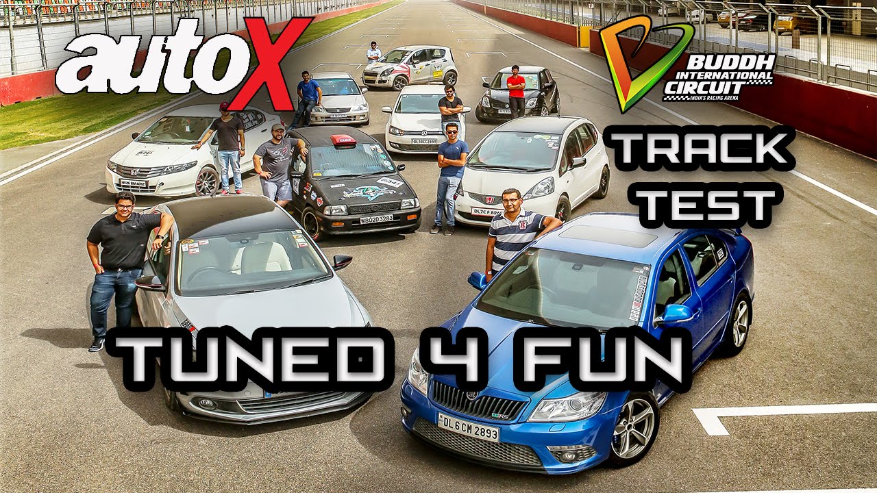 9  Modified cars in India | Tuned 4 Fun | BIC Track Test | autoX