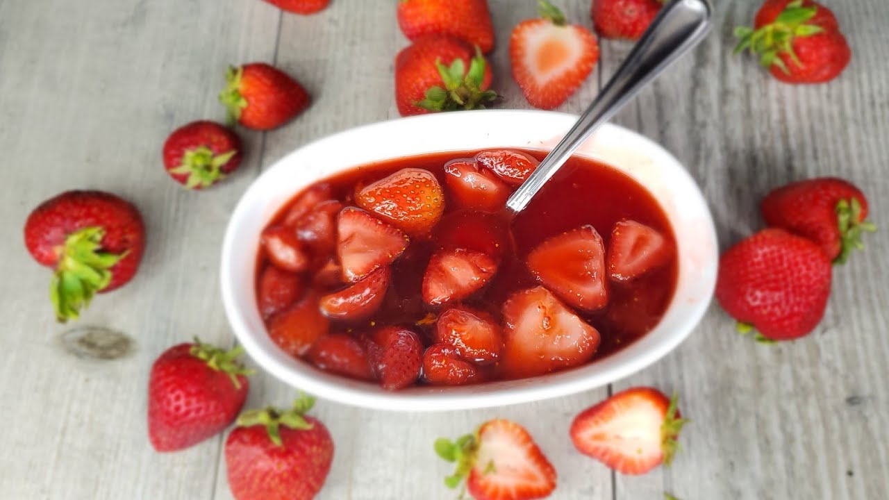 Infused Strawberry Simple Syrup