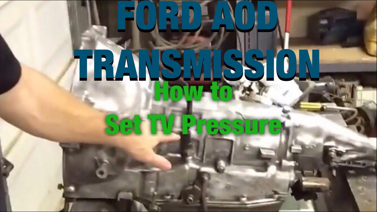 Трансмиссия Ford AOD. Настройка давления в системе TV.