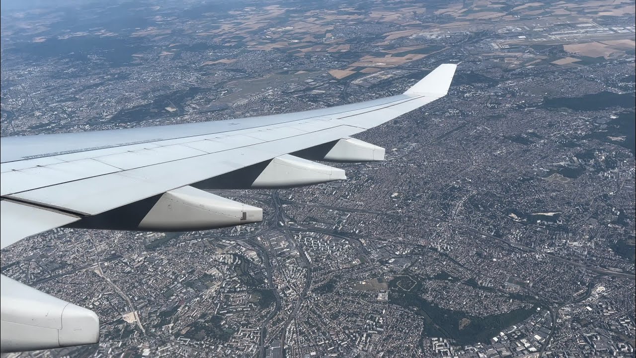 Air France A330-200 takeoff from Paris Charles De Gaulle International Airport