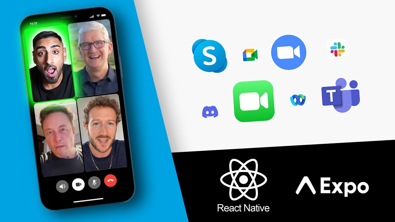 🔴 Let’s build a Video Conferencing App with REACT NATIVE! (Video & Audio, Clerk, GetStream, Expo)