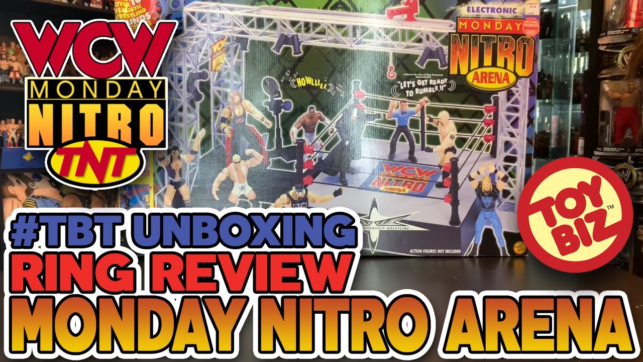 TBT UNBOXING WCW Monday Nitro Arena ToyBiz Ring Review!!